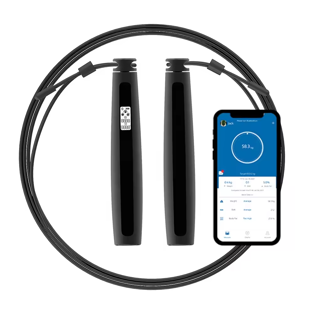 Smart Jump Rope Digital Counter - Slim Springtouw Voor Fitness, Springtouwen Met