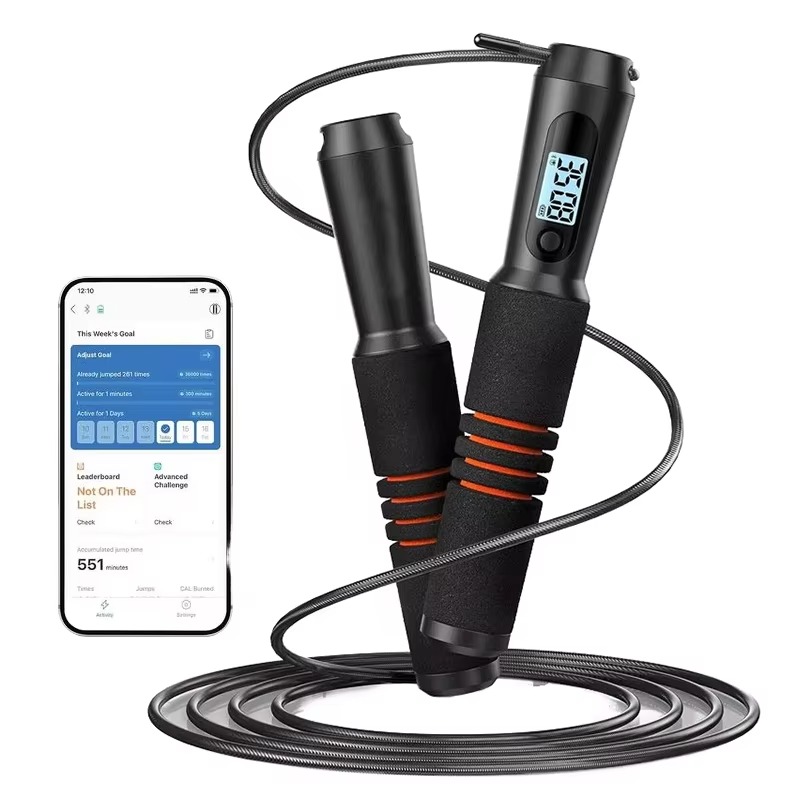 Smart Jump Rope Digital Counter - YTYINYTYI Slimme, verstelbare digitale springtouw voor